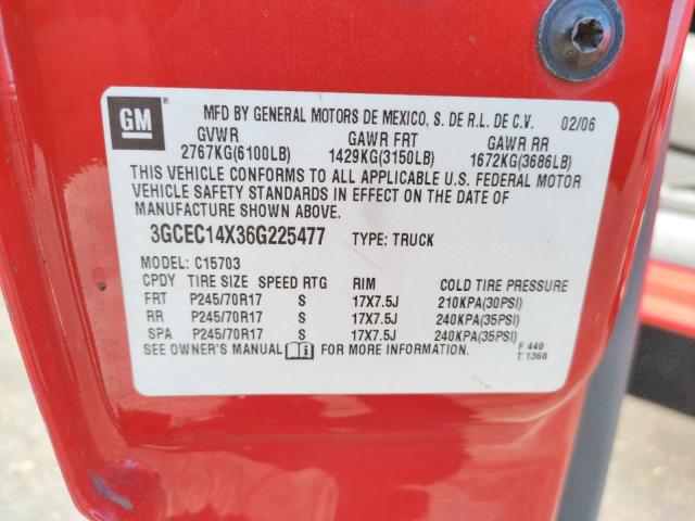 Photo 10 from auction – 2006 CHEVROLET SILVERADO with VIN 3GCEC14X36G225477