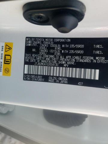 Photo 10 from auction – 2016 LEXUS RX 350 with VIN JTJBZMCA1G2004130
