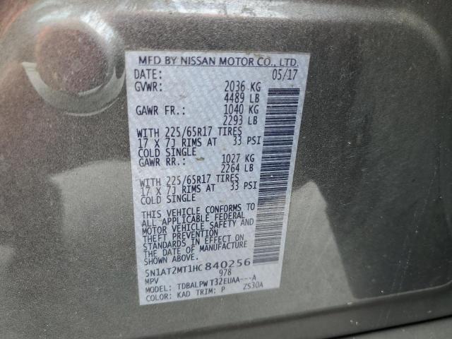 Photo 10 from auction – 2017 NISSAN ROGUE S with VIN 5N1AT2MT1HC840256