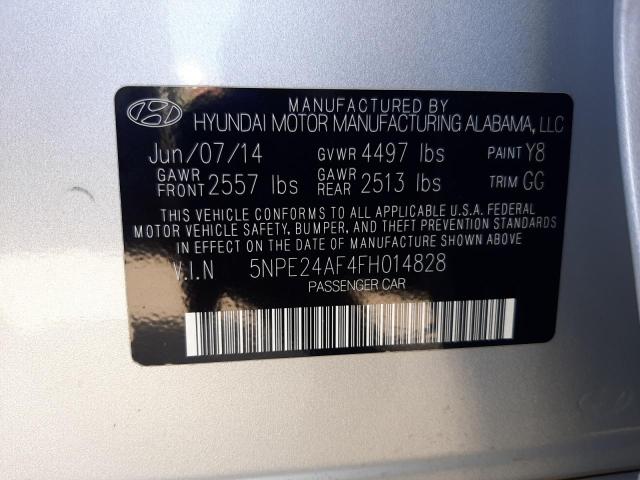 Photo 10 from auction – 2015 HYUNDAI SONATA SE with VIN 5NPE24AF4FH014828
