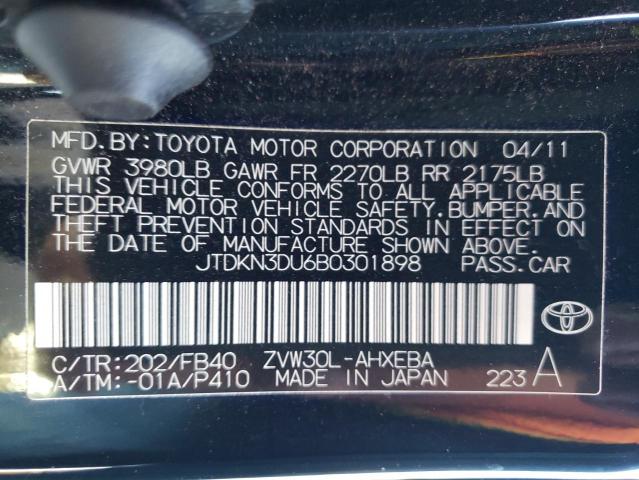 Photo 10 from auction – 2011 TOYOTA PRIUS with VIN JTDKN3DU6B0301898