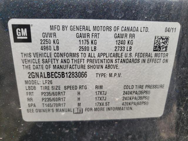 Photo 10 from auction – 2011 CHEVROLET EQUINOX LS with VIN 2GNALBEC5B1283066