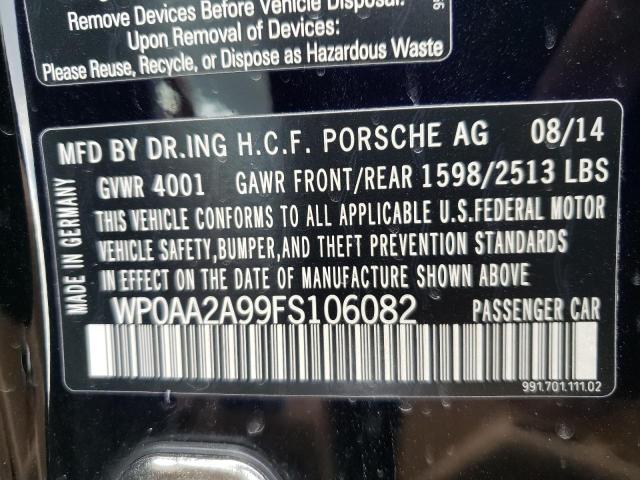 Photo 10 from auction – 2015 PORSCHE 911 CARRER with VIN WP0AA2A99FS106082