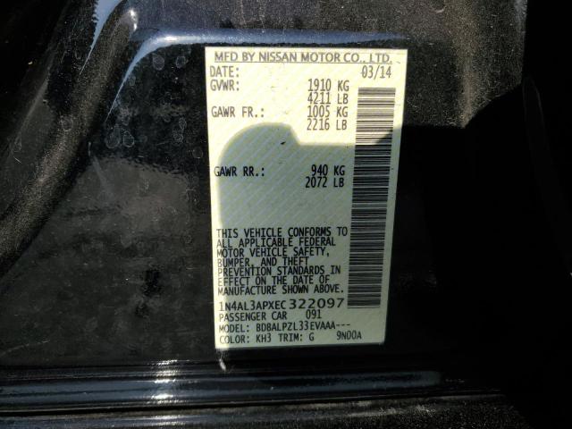 Photo 10 from auction – 2014 NISSAN ALTIMA 2.5 with VIN 1N4AL3APXEC322097