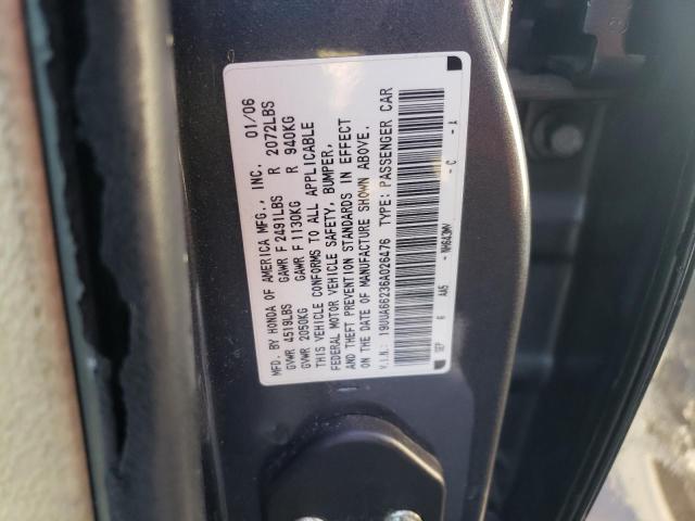 Photo 10 from auction – 2006 ACURA 3.2TL with VIN 19UUA66236A026476