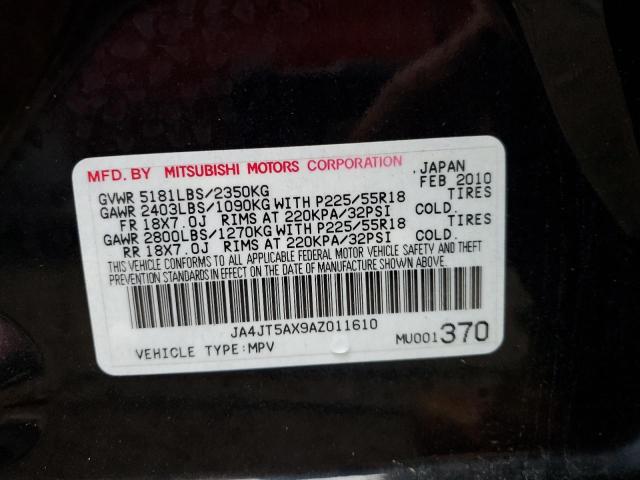 Photo 10 from auction – 2010 MITSUBISHI OUTLANDER with VIN JA4JT5AX9AZ011610