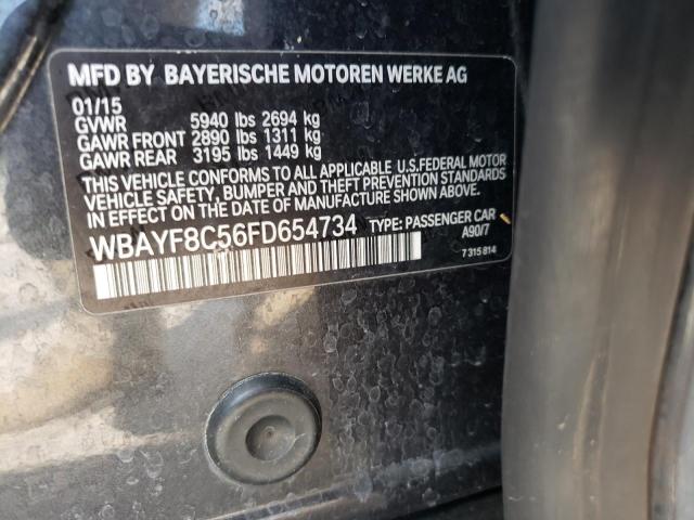 Photo 10 from auction – 2015 BMW 750LI XDRI with VIN WBAYF8C56FD654734