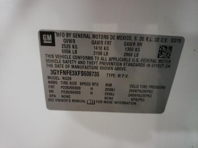 Photo 10 from auction – 2015 CADILLAC SRX PERFOR with VIN 3GYFNFE3XFS608735