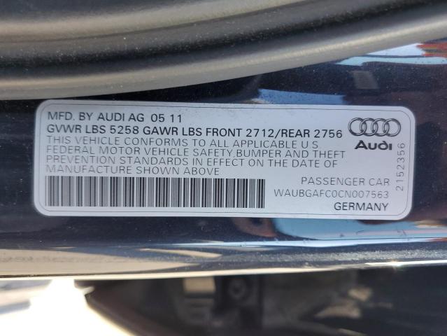 Photo 10 from auction – 2012 AUDI A6 with VIN WAUBGAFC0CN007563