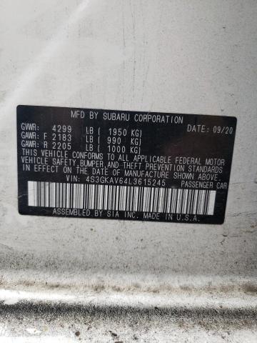 Photo 10 from auction – 2020 SUBARU IMPREZA PR with VIN 4S3GKAV64L3615245