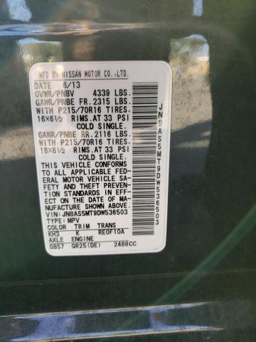 Photo 10 from auction – 2013 NISSAN ROGUE S with VIN JN8AS5MT9DW536503