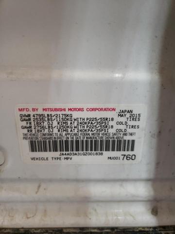 Photo 10 from auction – 2016 MITSUBISHI OUTLANDER with VIN JA4AD3A31GZ001838