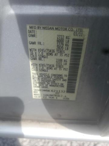 Photo 10 from auction – 2011 NISSAN PATHFINDER with VIN 5N1AR1NN6BC621132