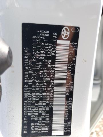 Photo 10 from auction – 2021 TOYOTA COROLLA LE with VIN 5YFEPMAE7MP224624