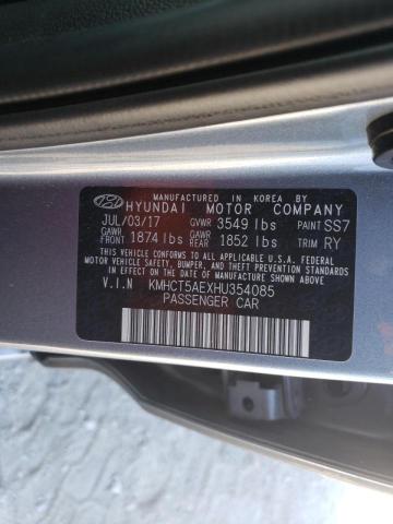Photo 10 from auction – 2017 HYUNDAI ACCENT SE with VIN KMHCT5AEXHU354085
