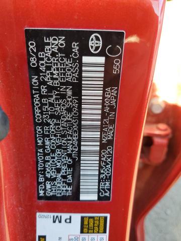 Photo 10 from auction – 2021 TOYOTA COROLLA SE with VIN JTND4MBEXM3109491