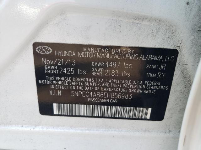 Photo 10 from auction – 2014 HYUNDAI SONATA SE with VIN 5NPEC4AB6EH856983