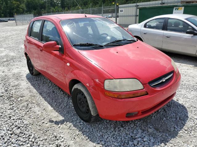 CHEVROLET AVEO BASE 2007 with VIN KL1TD66607B763352 - Photo from auction