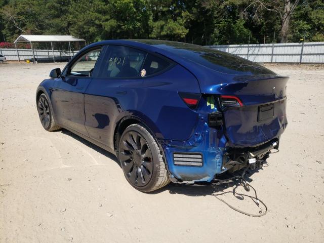 Photo 3 from auction – 2022 TESLA MODEL Y with VIN 7SAYGDEF8NF399206