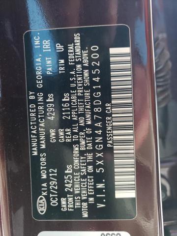 Zdjęcie 10 z aukcji – 2013 KIA OPTIMA EX z VIN 5XXGN4A78DG145200
