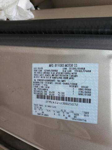 Photo 10 from auction – 2003 FORD WINDSTAR L with VIN 2FMZA514X3BB25072