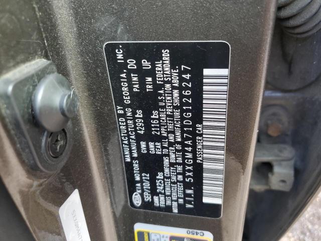 Photo 10 from auction – 2013 KIA OPTIMA EX with VIN 5XXGM4A71DG126247