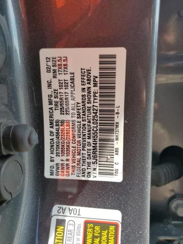 Photo 10 from auction – 2012 HONDA CR-V EX with VIN 5J6RM4H55CL025427
