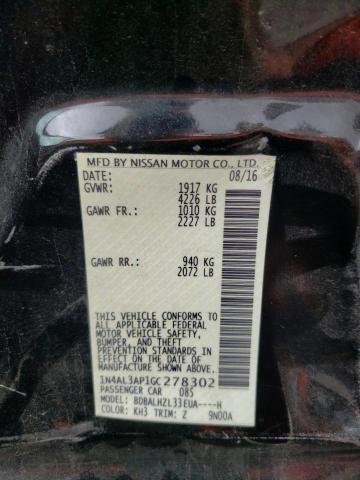 Photo 10 from auction – 2016 NISSAN ALTIMA 2.5 with VIN 1N4AL3AP1GC278302