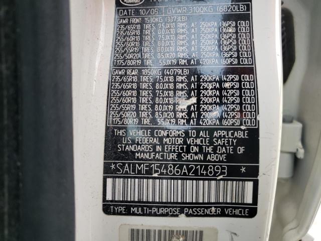 Photo 10 from auction – 2006 LAND ROVER RANGE ROVE with VIN SALMF15486A214893