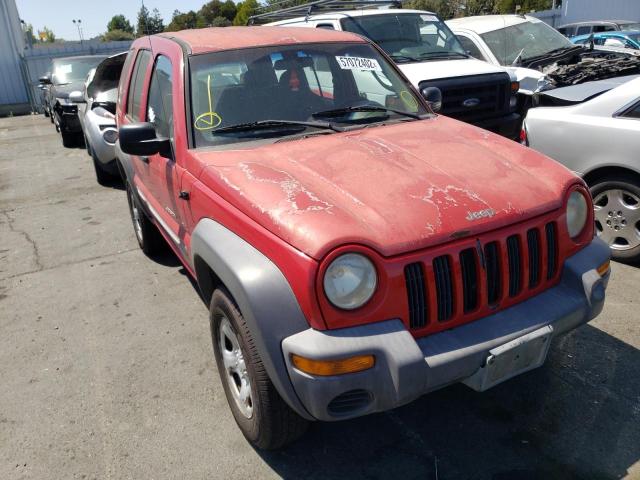 Photo 1 from auction – 2002 JEEP LIBERTY SP with VIN 1J4GL48K92W260006