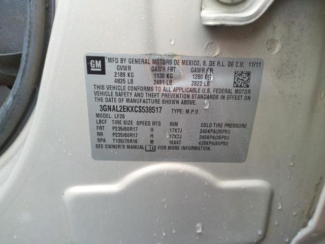 Photo 10 from auction – 2012 CHEVROLET CAPTIVA SP with VIN 3GNAL2EKXCS538517
