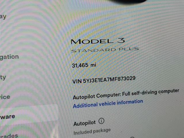 Photo 8 from auction – 2021 TESLA MODEL 3 with VIN 5YJ3E1EA7MF873029