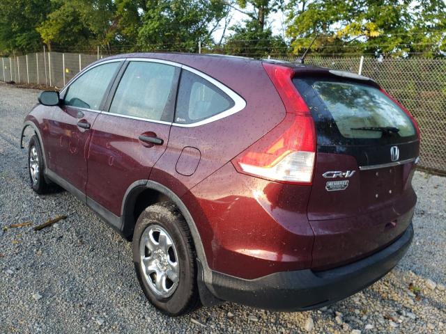 Photo 3 from auction – 2012 HONDA CR-V LX with VIN 5J6RM4H37CL037576