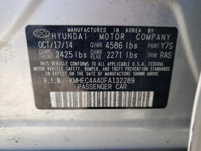 Photo 10 from auction – 2015 HYUNDAI SONATA HYB with VIN KMHEC4A40FA132289