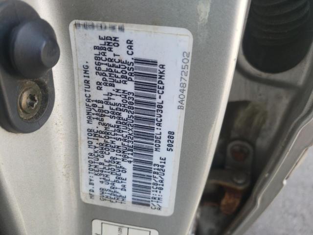 Photo 10 from auction – 2002 TOYOTA CAMRY with VIN 4T1BE32KX2U528033