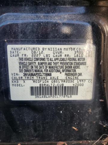 Photo 10 from auction – 2012 NISSAN SENTRA 2.0 with VIN 3N1AB6AP2CL778968