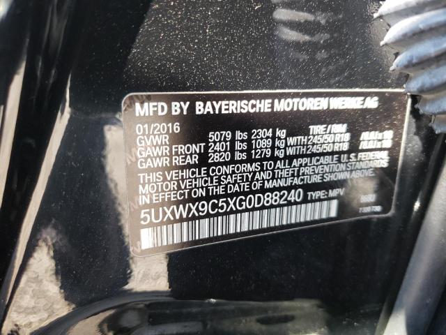 Photo 10 from auction – 2016 BMW X3 XDRIVE2 with VIN 5UXWX9C5XG0D88240