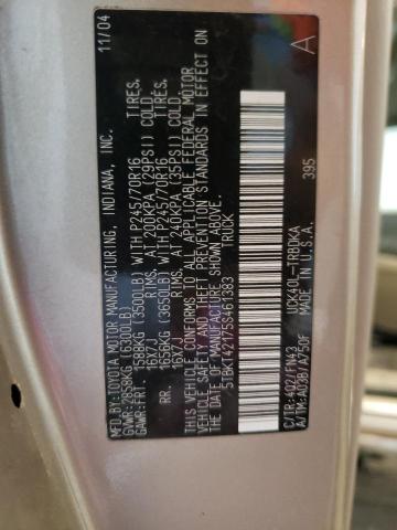 Photo 10 from auction – 2005 TOYOTA TUNDRA with VIN 5TBKT42175S461383