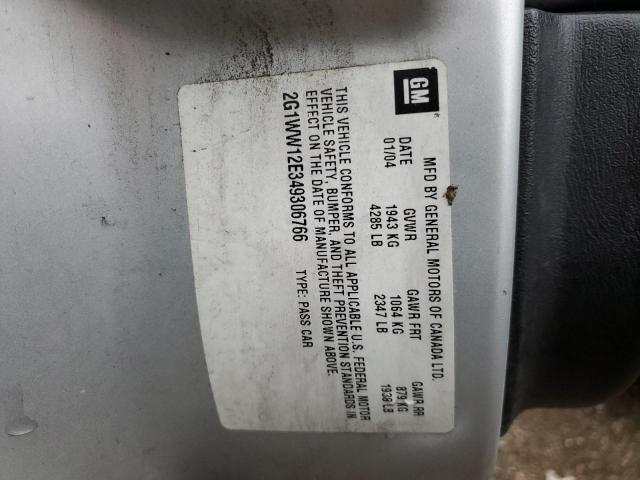 Photo 10 from auction – 2004 CHEVROLET MONTE CARL with VIN 2G1WW12E349306766