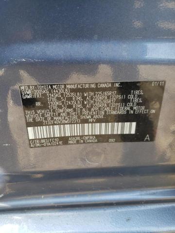 Foto 10 de la subasta – 2011 TOYOTA RAV4 con VIN 2T3ZF4DV3BW072313