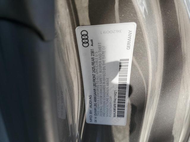 Photo 10 from auction – 2015 AUDI A5 PREMIUM with VIN WAUMFAFR1FA015621