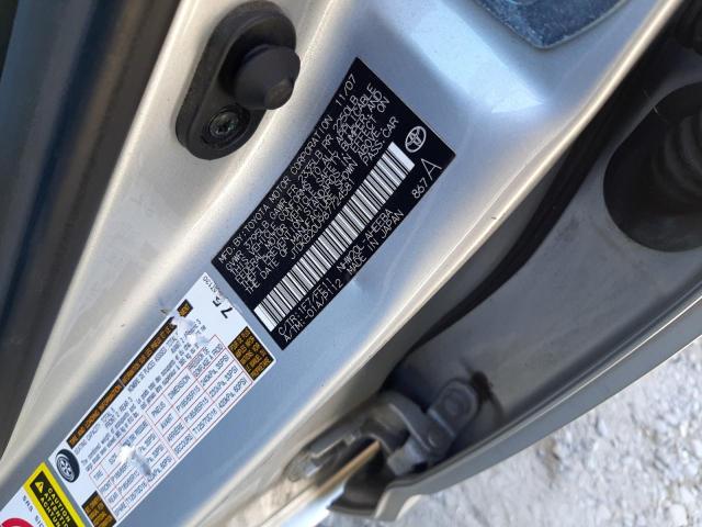 Photo 10 from auction – 2008 TOYOTA PRIUS with VIN JTDKB20U987724581