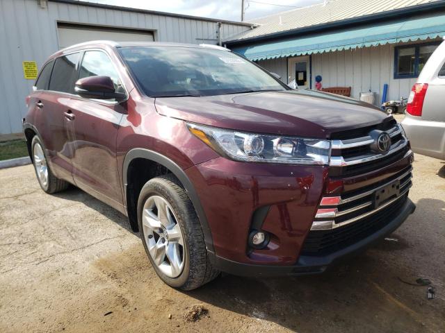 TOYOTA HIGHLANDER 2019 with VIN 5TDDZRFH4KS991731 - Photo from auction