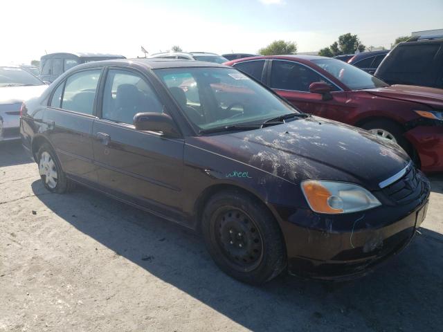 HONDA CIVIC EX 2001 with VIN 2HGES26741H501567 - Photo from auction