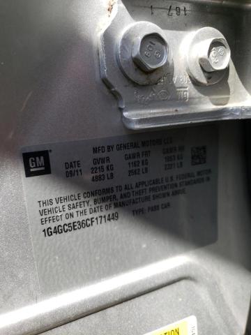 Photo 10 from auction – 2012 BUICK LACROSSE with VIN 1G4GC5E36CF171449