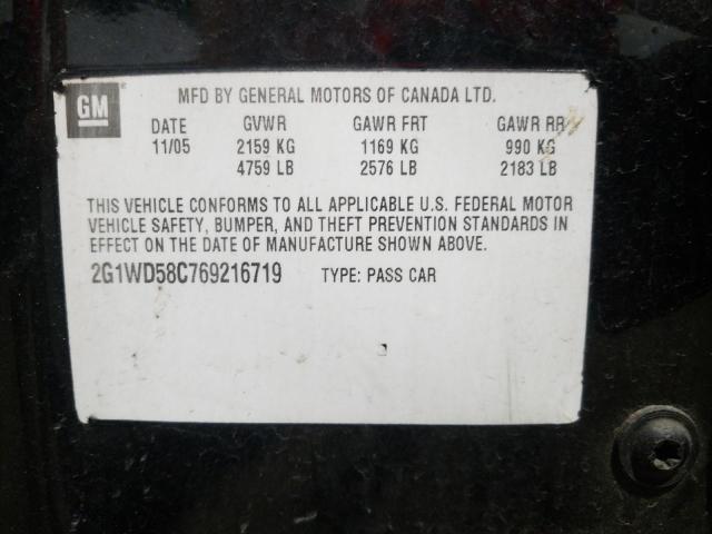 Photo 10 from auction – 2006 CHEVROLET IMPALA SS with VIN 2G1WD58C769216719