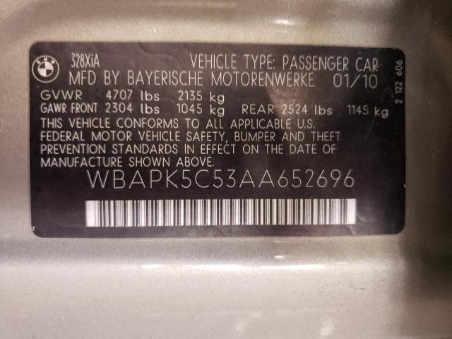 Photo 10 from auction – 2010 BMW 328 XI SUL with VIN WBAPK5C53AA652696