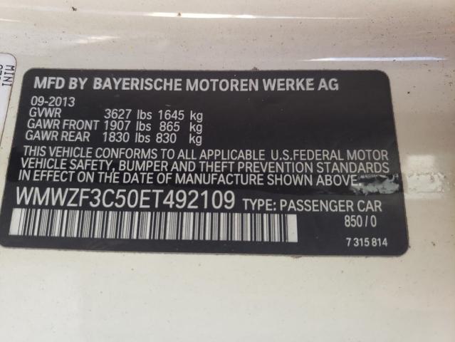 Photo 10 from auction – 2014 MINI COOPER CLU with VIN WMWZF3C50ET492109