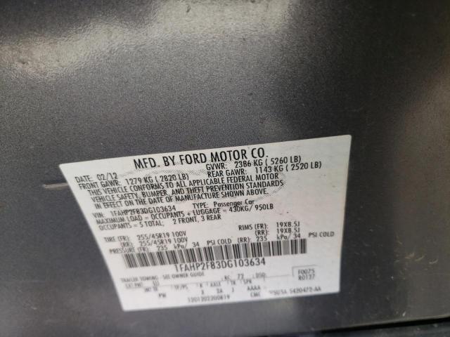 Photo 10 from auction – 2013 FORD TAURUS LIM with VIN 1FAHP2F83DG103634