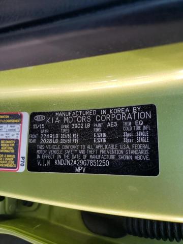 Photo 10 from auction – 2016 KIA SOUL with VIN KNDJN2A29G7851250